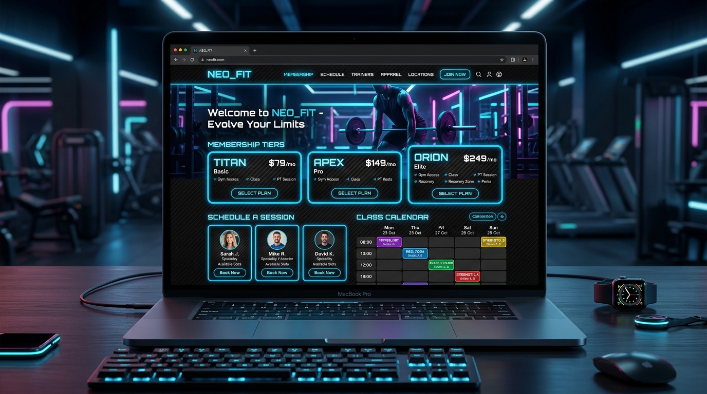 Gyms and Fitness Web Solutions