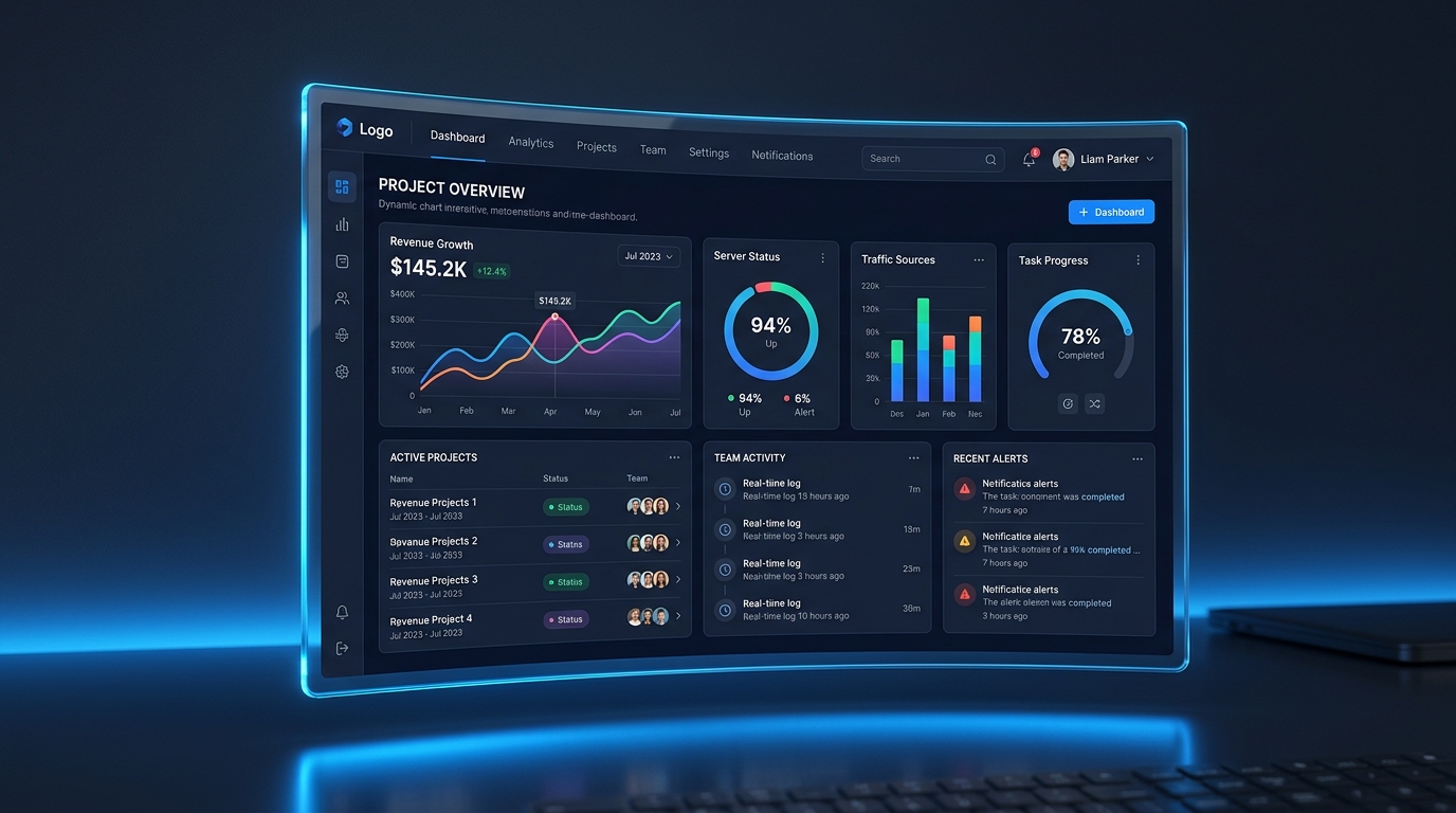 VOIDC8 Enterprise Digital Platform Mockup
